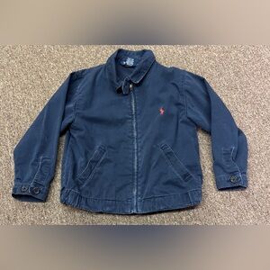 POLO RALPH LAUREN Jacket Kids Size 4T Full Zip Navy Blue